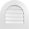 Ekena Millwork Round Top Surface Mount PVC Gable Vent: Functional, w/ 3-1/2"W x 1"P Standard Frame, 20"W x 20"H GVPRT20X2001SF - alternate 1
